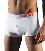 DKNY Grid Button Fly Trunk